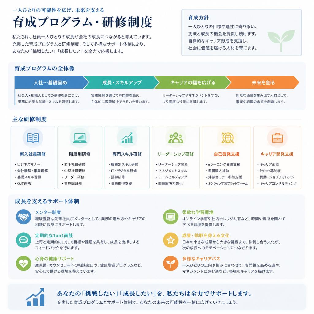 スキルアップのサポート
