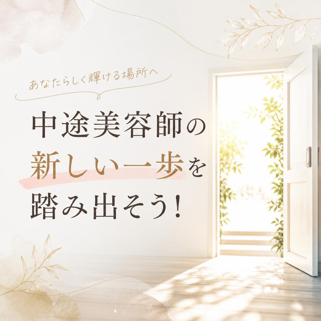 中途美容師の新しい一歩を踏み出そう！
