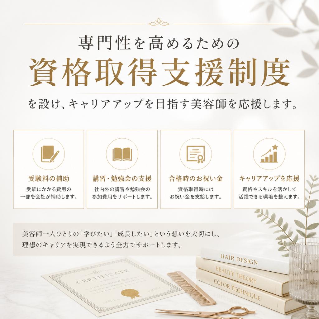 ステップアップを支える資格取得支援